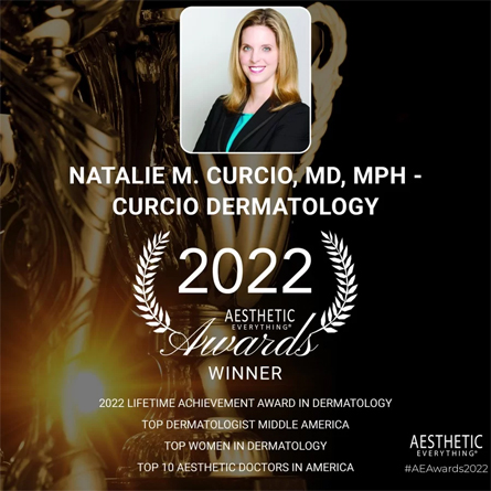 Dr. Natalie Curcio, MD, MPH, MMHC Wins “LIFETIME ACHIEVEMENT AWARD IN DERMATOLOGY”