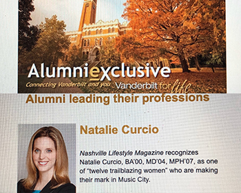 Vanderbilt Alumni Exclusive Leader Natalie Curcio